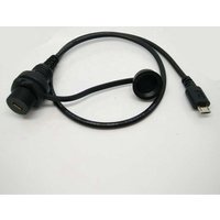Micro usb 5pin male to micro 5pin female micro usb panel mount cable with panel mount IP67 connector