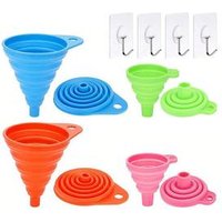 Eco-friendly Mini Foldable Funnel Silicone Collapsible Funnel Folding Portable Funnels