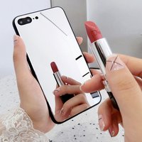 Tempered Glass Phone Case for IPhone 8 Plus for iPhone X Case Luxury Mirror Mobile Phone Cases