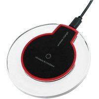 Qi wireless phone charger portable fantasy crystal universal LED light tablet charging