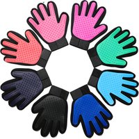 Gentle Deshedding Brush Glove - Efficient Pet Hair Remover Mitt - Enhanced Five Finger Design pet grooming glove