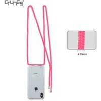 C&T Bling Cute TPU Crossbody Handykette Mobile Cell Phone Case with Detachable Necklace Strap Long Chain For iPhone X XS XR