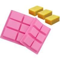 Silicone 6 Cavity Cake Soap Mould