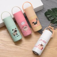 350ml/12oz 304 stainless steel thermos,travel Portable keep hot drinking water thermos for kid Cartoon dog thermos with handle