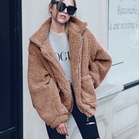 Faux Shearling Winter Coat