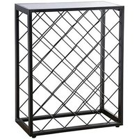 Most Popular Wine Storage Rack 32 Bottle Display Red Wine Rack With Glass Table Top