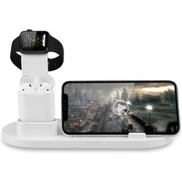 Multi-function wireless charging station,quick charger station for iPhone X for AirPods for Android phone