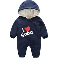 Baby winter thick toddlers hood jumpsuit romper baby clothes romper