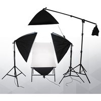 Photo Studio Continuous lighting Kit 60x130cm photographic Shooting Table and four 50x70cm softboxes