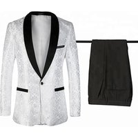 Lapel 2 Piece Wedding Suit