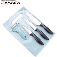 Good Price Popular Stock OEM Promotion Blister 5pcs Stainless Steel Color Kitchen Knife Set