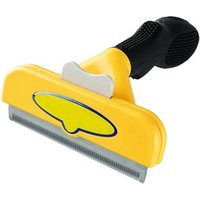 Customize stainless steel Pet grooming brush for long hair brush comb easy clean pet hair remover brush