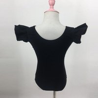 Cotton Spandex Flutter Sleeve Leotard