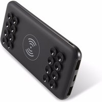 Sucker Battery Charger fast Wireless Charger QI Power Bank 10000mah