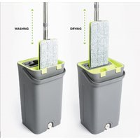 Flat Super Bucket Mop Slide Squeeze Cleaning