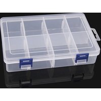 Transparent Detachable 8 Compartment Storage Box