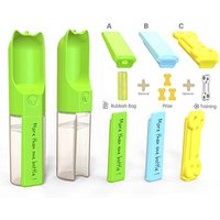 Outdoor Drinking Pet Travel Portable Dog Water Bottle with Poop Bag