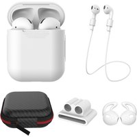 5 in1 Ultra Thin Case Soft Silicone Earphone Cover Shockproof Case Earphone Accessories for Apple Airpod