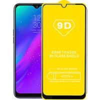 Wholesale Factory Custom Logo Antishock Full Cover Glue 9D Tempered Glass Anti Shock Screen Protector Film for Realme 3 Mobile