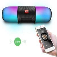 Amazon hot sell digital colorful light Wireless music player TWS Portable Speaker Digital LED flashing Stereo BT bar Speaker
