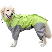 Samoyed Pet Outdoor Hoodie Jumpsuit Waterproof Dog Raincoat