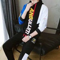 Winter wear famous branded sportswear men training suit tracksuits