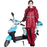 Factory directly custom logo 2 pieces set PVC motorcycle foldable reflective raincoat