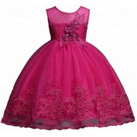 Sleeveless Embroidered Flower Party Dress