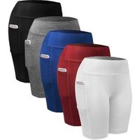 Tummy Control Gym Yoga Shorts Side Pockets