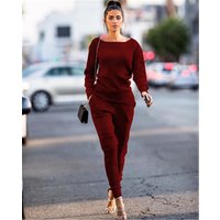 Casual Round Neck Pit Sports Suit
