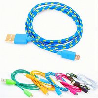 Braided data line V8 Android smart universal charging data line color data cable