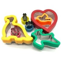 Amazon Top Seller 2019 Decorating Tools 7 PCS Vegetable Cutter Shapes Set Flower Star Cartoon Animals Fruit Mold