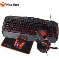 MeeTion keyboard and mouse gaming combo with Headphone And Mouse Pad