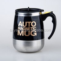Vacuum Insulated Self Stirring Stainless Steel Coffee Mug