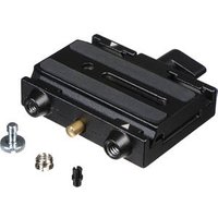 Black anodized tripod quick release plate camera plate