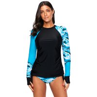 Long Sleeve Tankini Swimsuit Surf Rash Guard