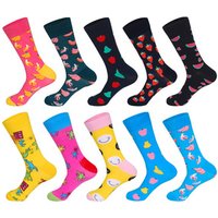 Novelty Crew Socks Colourful Fruit Design