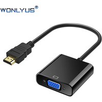 1080P HDMI to VGA Converter, HDMI to VGA Adapter male to female for Computer, Desktop, Laptop, Projector, Display