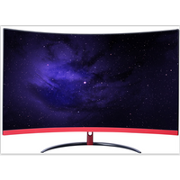 White or black ultra thin 2k 32 inch 144hz curved gaming monitor led