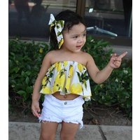 Off Shoulder Summer Outfit 3 Piece Set