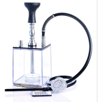Acrylic Square Body Shisha Hookah Set