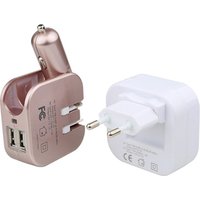 2018 new USB Wall Car Charger and home charger 2 USB output 4.8A fast charging Travel Adapter for iPhone 8 X Mobile smart Phone