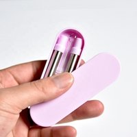 Eco friendly reusable smoothie drinking colored metal folding stainless steel straws with case