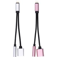 3.5mm Aux Jack Adapter, 2 in 1 USB Cable Adapter For Iphone 7