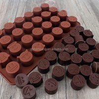 customized novelty QQ face FDA silicone baking mold/cookie mold/chocolate mold