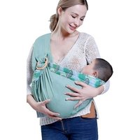 Hot sales breathable natural cotton soft stretchy baby sling carrier wrap