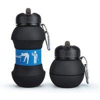 New Design Motivational Sport Foldable Kid Water Bottle Bpa Free