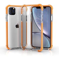 For Iphone 11Case Crystal Hybrid Bumper Clear Hard Acrylic Back Transparent shock proof Phone Cases