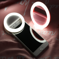 Popular LED mobile selfie ring with beauty light presents customized selfie ring