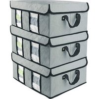 3 Layer Foldable Non Woven Fabric Storage Box Wardrobe